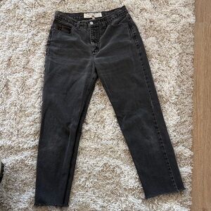 Vintage Guess Women's 050 Gray Straight Leg Jeans